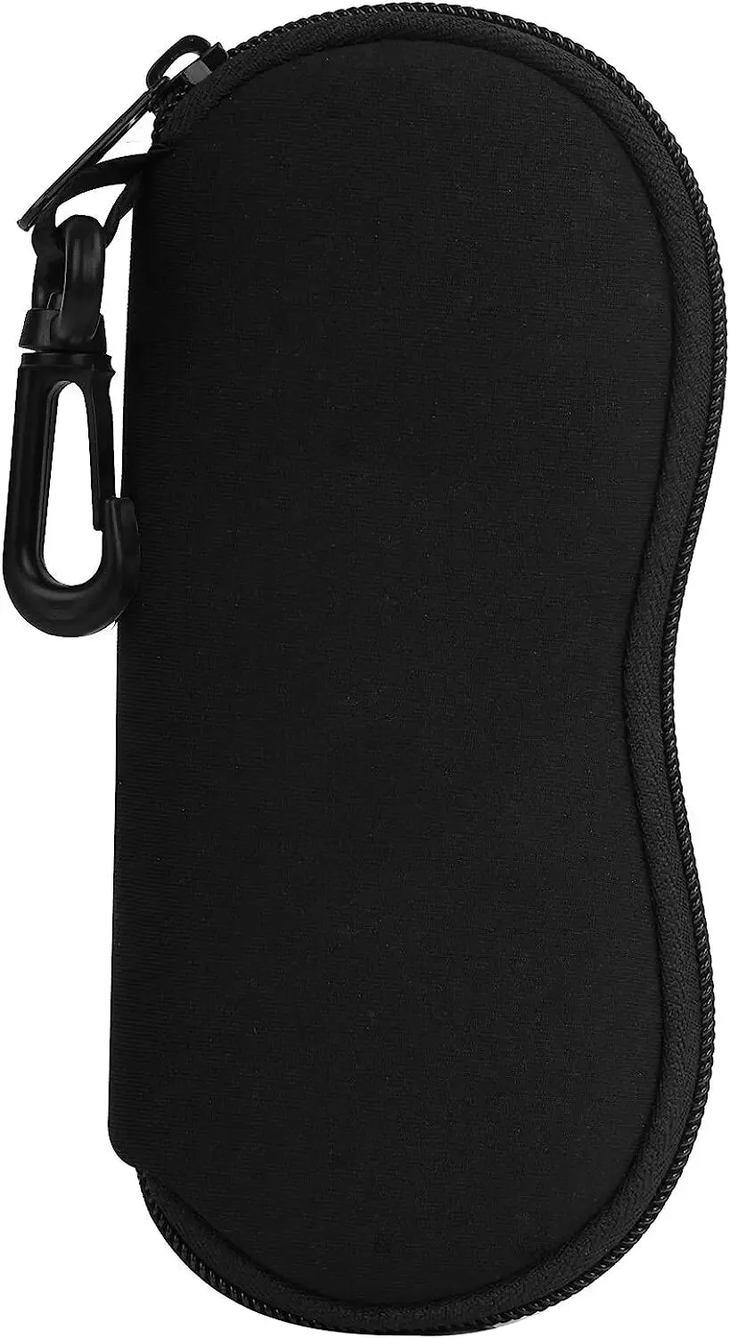 1pc Portable Eyewear Cases Cover Sunglasses Soft Case for Women Men Glasses Box with Lanyard Zipper Eyeglass Cases Protector