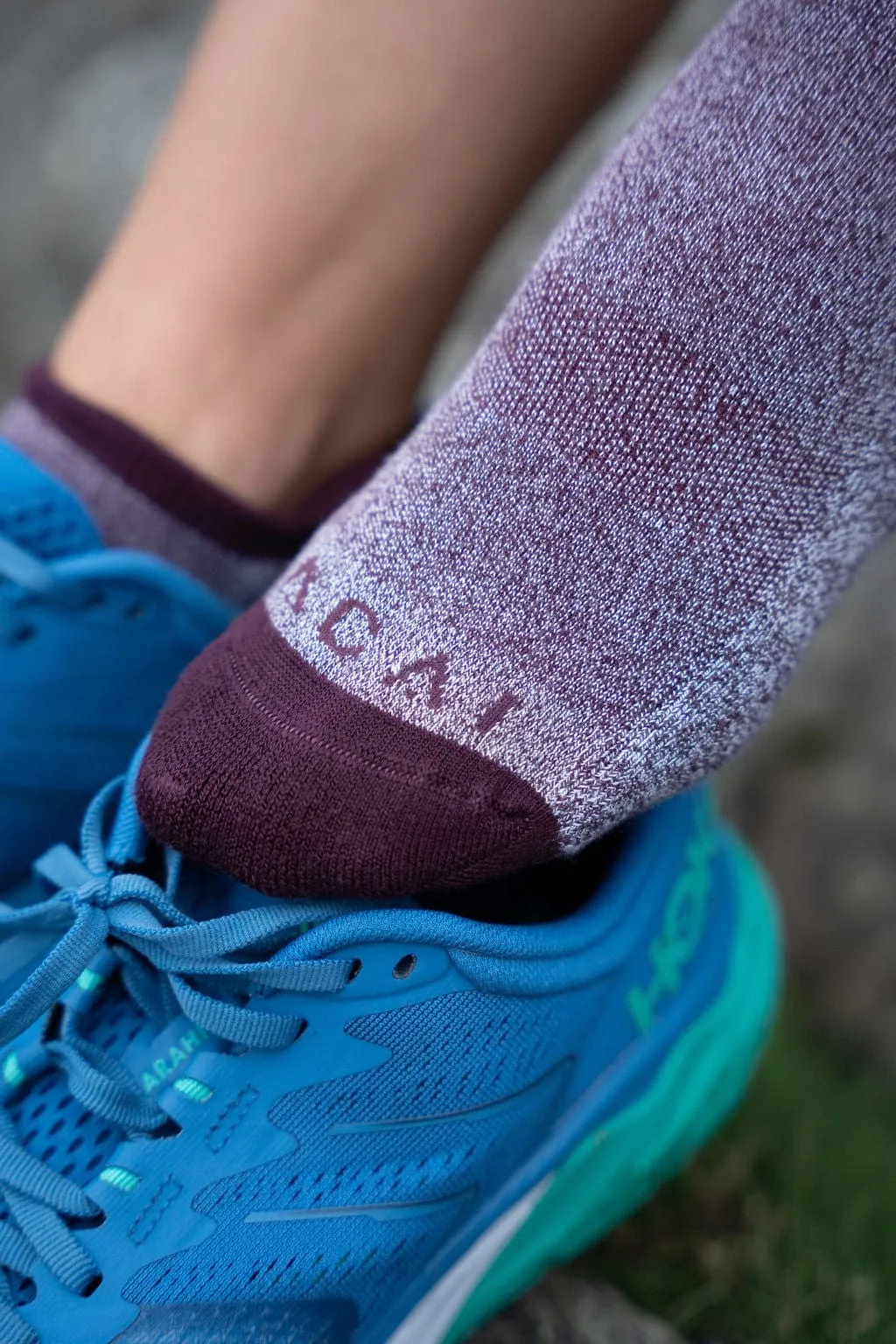 2 Pack Sprint Shortie Socks - Aubergine / Deep Navy