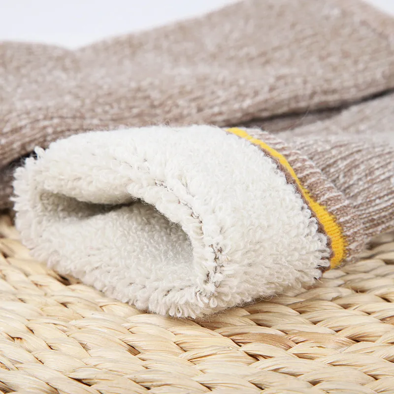 4 Pairs Wool Socks Men's Women's Hiking Socks Soft Skin-friendly Breathable Sports Socks