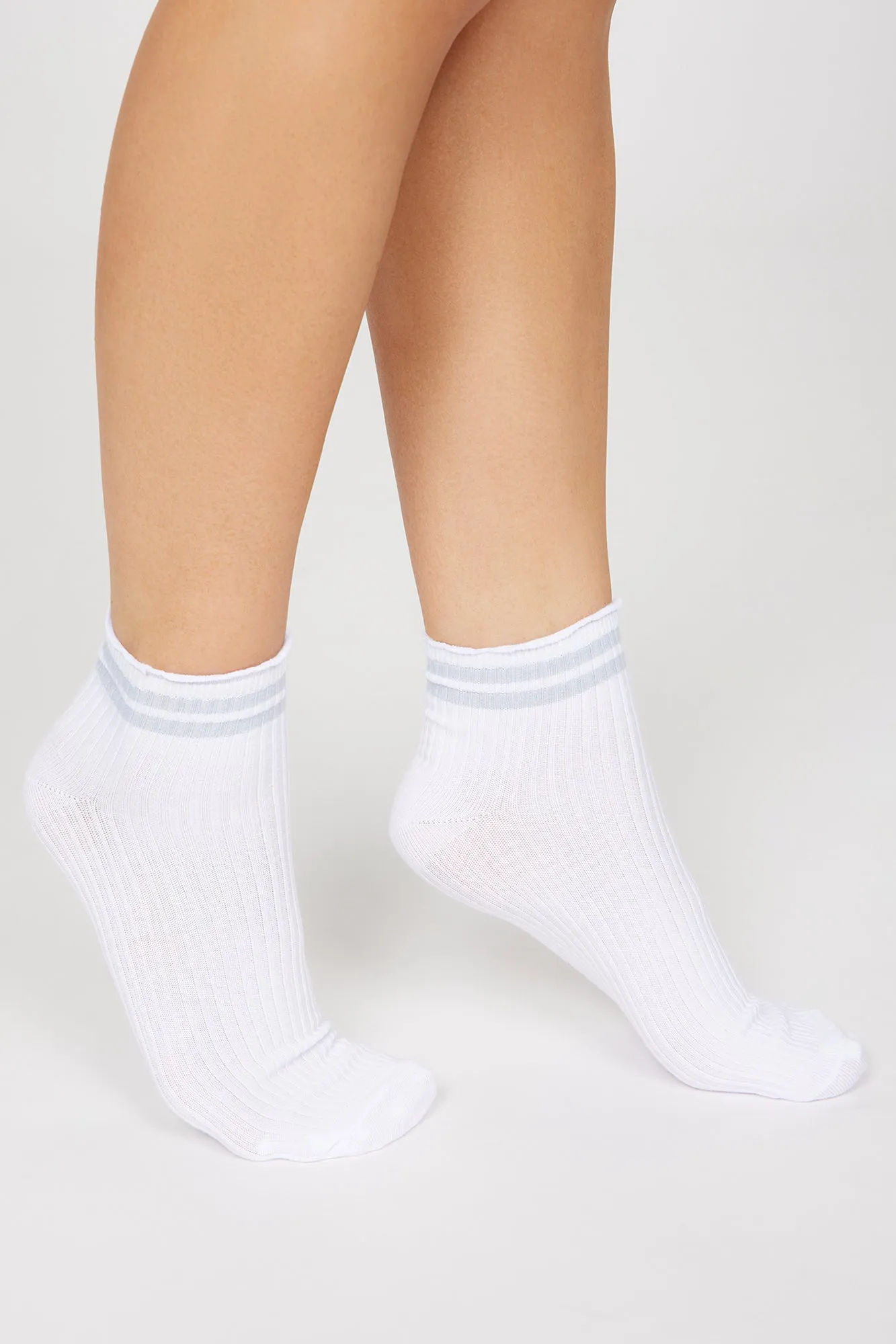 6 Pack Stripe Socks  - White/combo