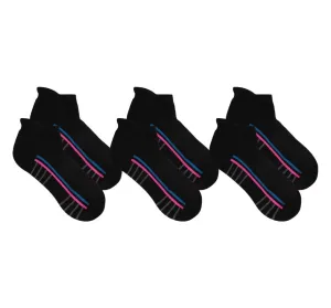 All Black Trainer Socks - 3 Pack Sock Bundle (Made From Recycled Plastic)