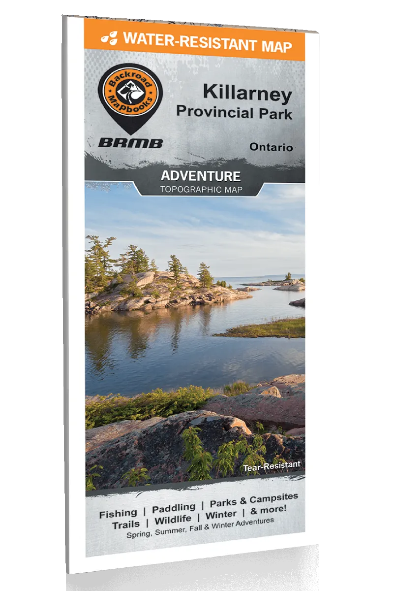 Backroad Mapbooks Killarney Tear-Resistant Topographic Map