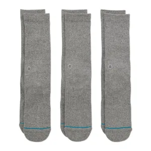 Icon Crew Socks 3 Pack