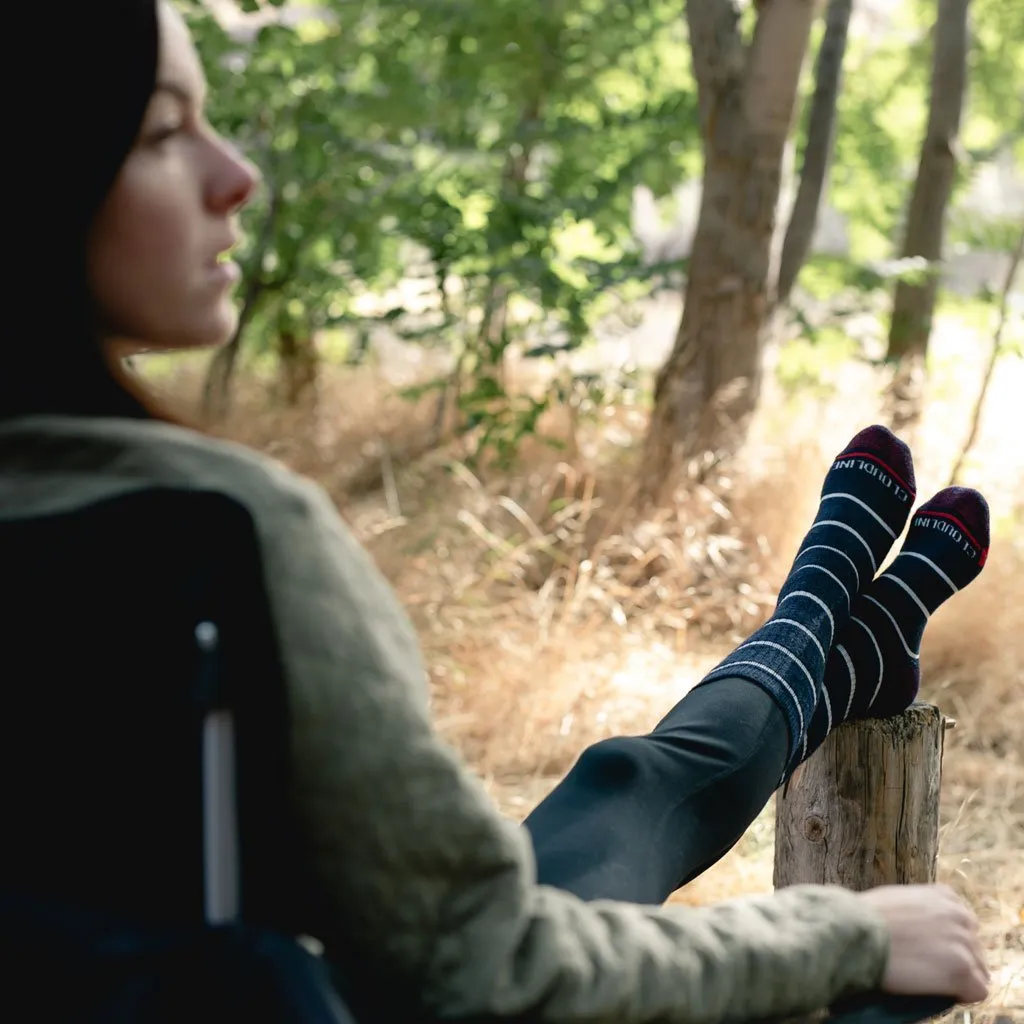 Pinstripe Hiking Sock - Medium Cushion