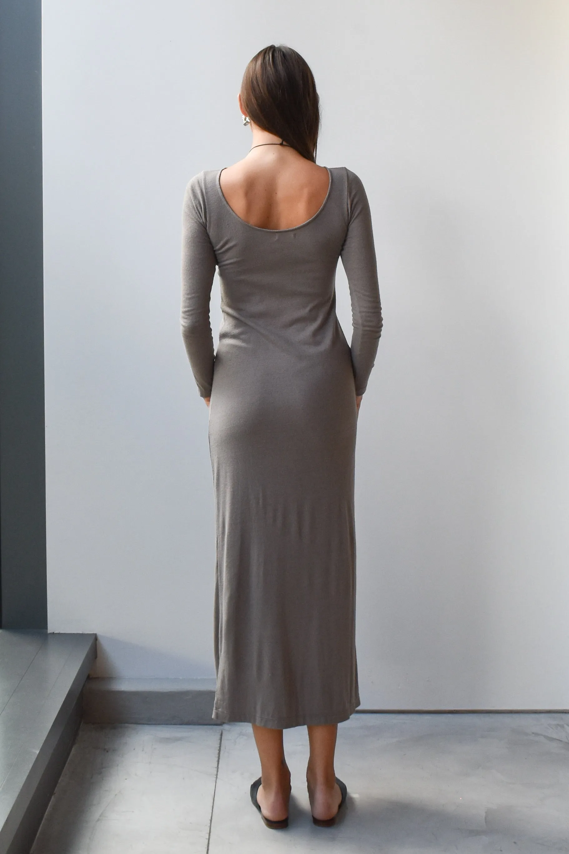 Silk LS Dress