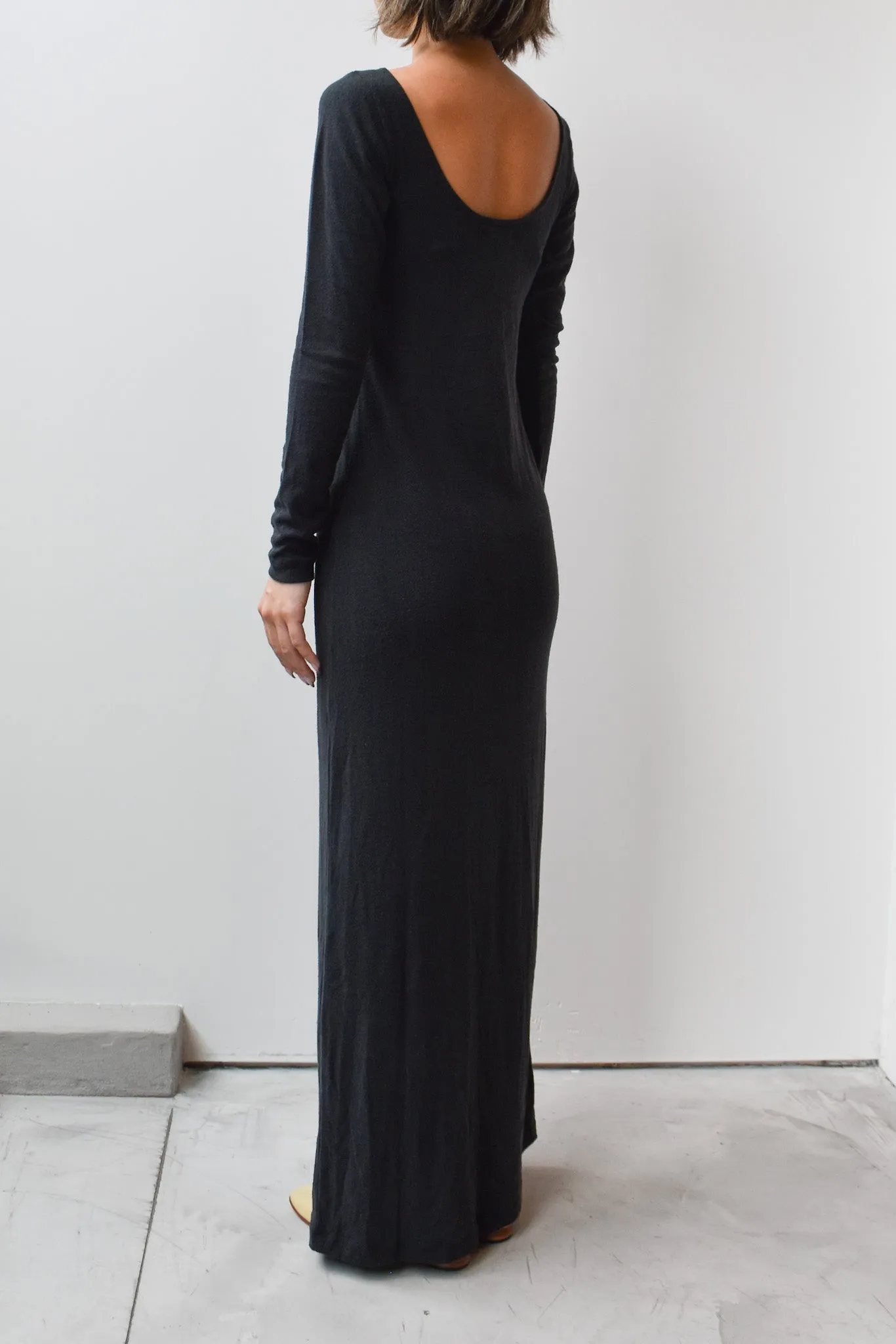 Silk LS Dress