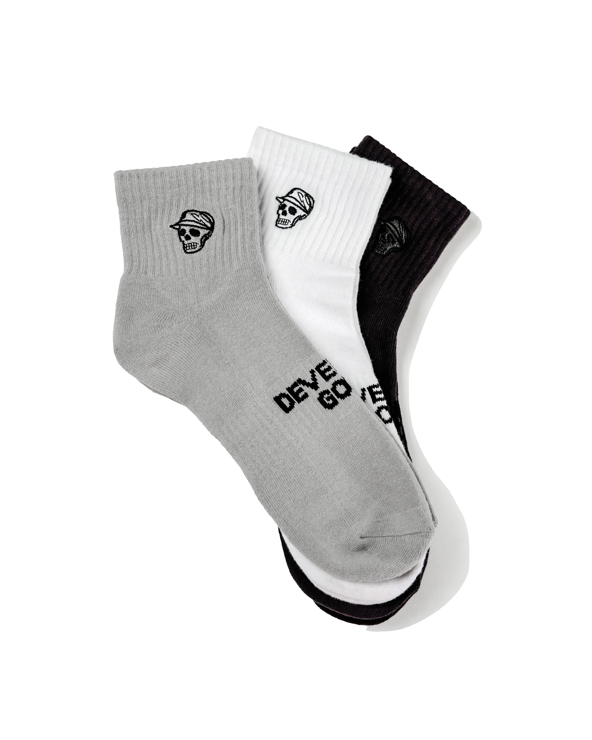 Skull Caddie Quarter Socks - Classic