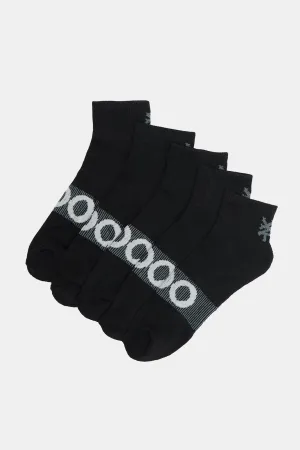 Zoo York Mens 5-Pack Athletic Ankle Socks