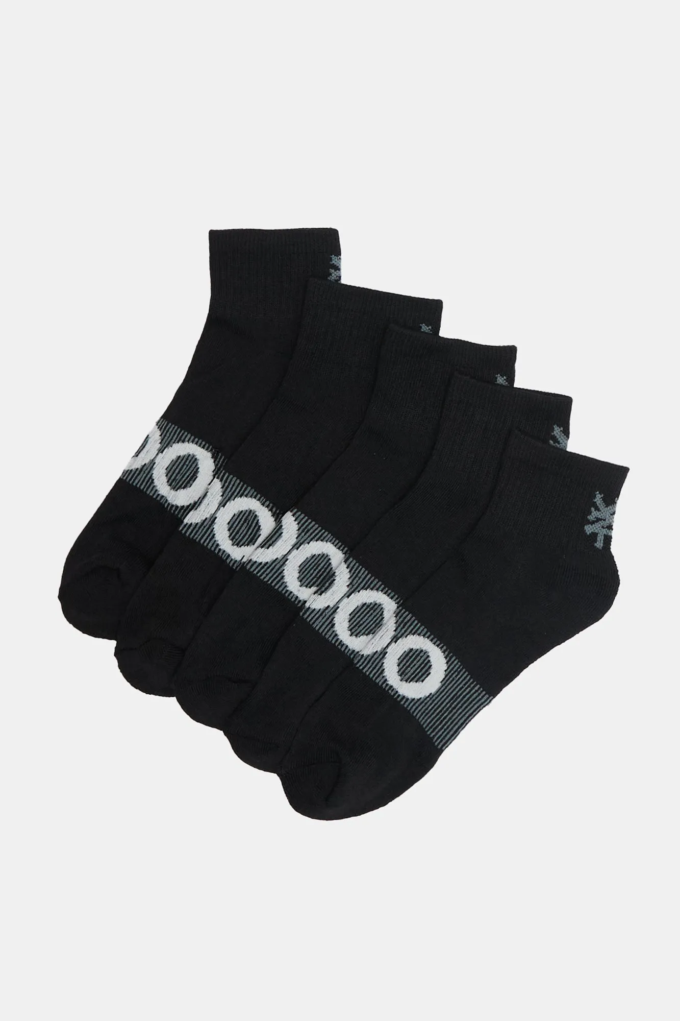 Zoo York Mens 5-Pack Athletic Ankle Socks